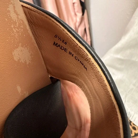 Kate Spade New York Leopard Print Leather Slide Sandals – Size 8.5M - Picture 7 of 9